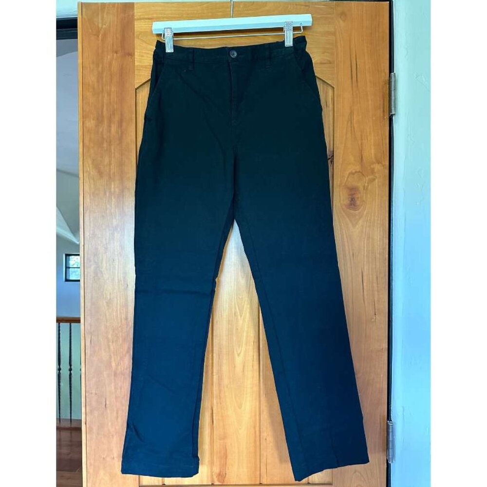 Old Navy Boys Uniform Pant Straight Leg Built in Flex - Black Size 16